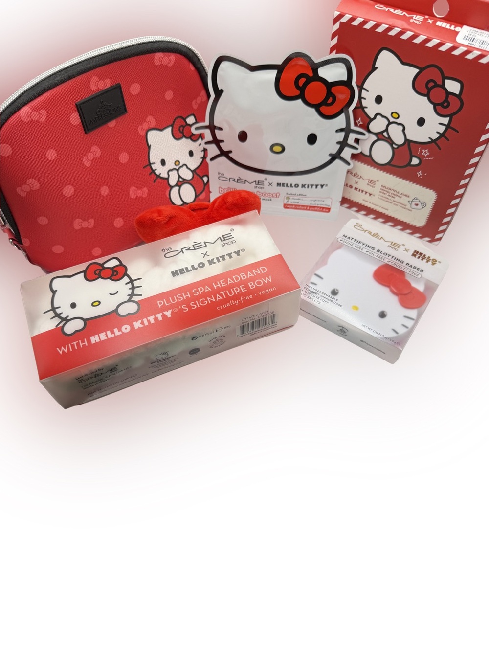 Hello Kitty Red Cosmetic & Skincare Set